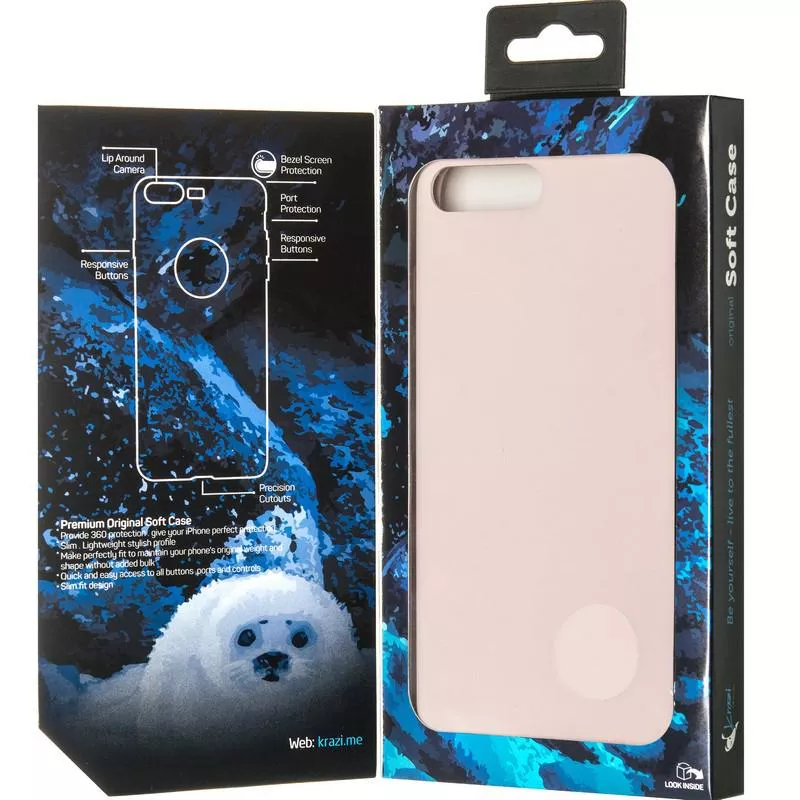 Чохол Krazi Soft Case for iPhone 7 Plus/8 Plus Pink Sand