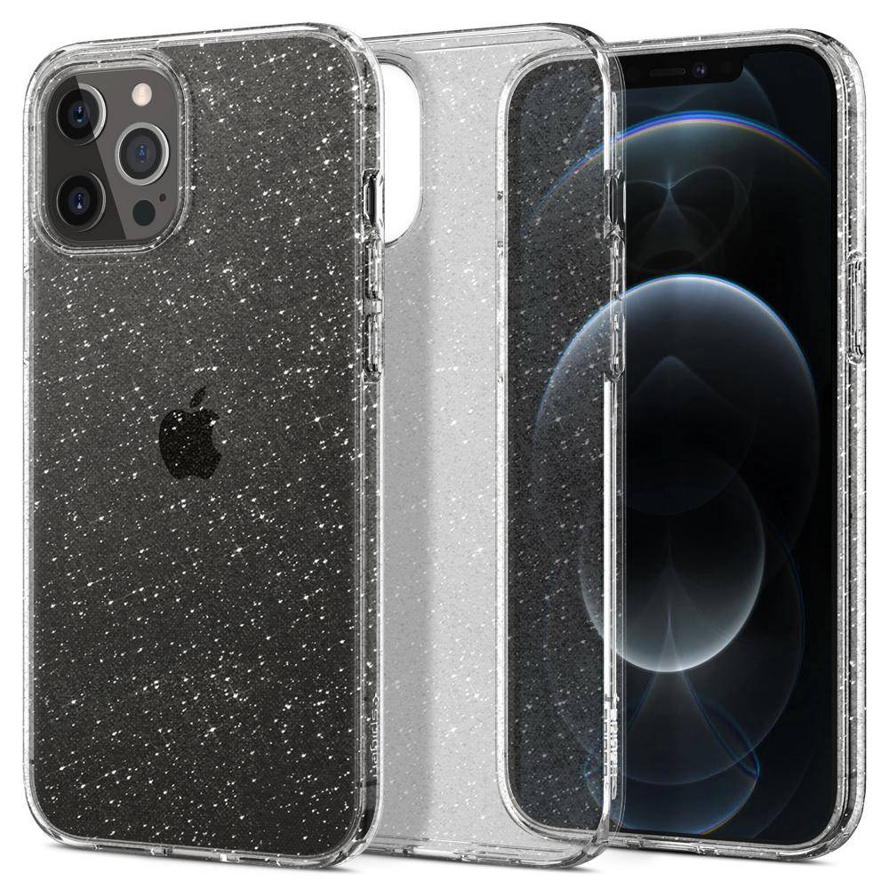 Чохол бампер Spigen Case Liquid Crystal for iPhone 12 Pro Crystal Quartz(Прозрачний кварц)