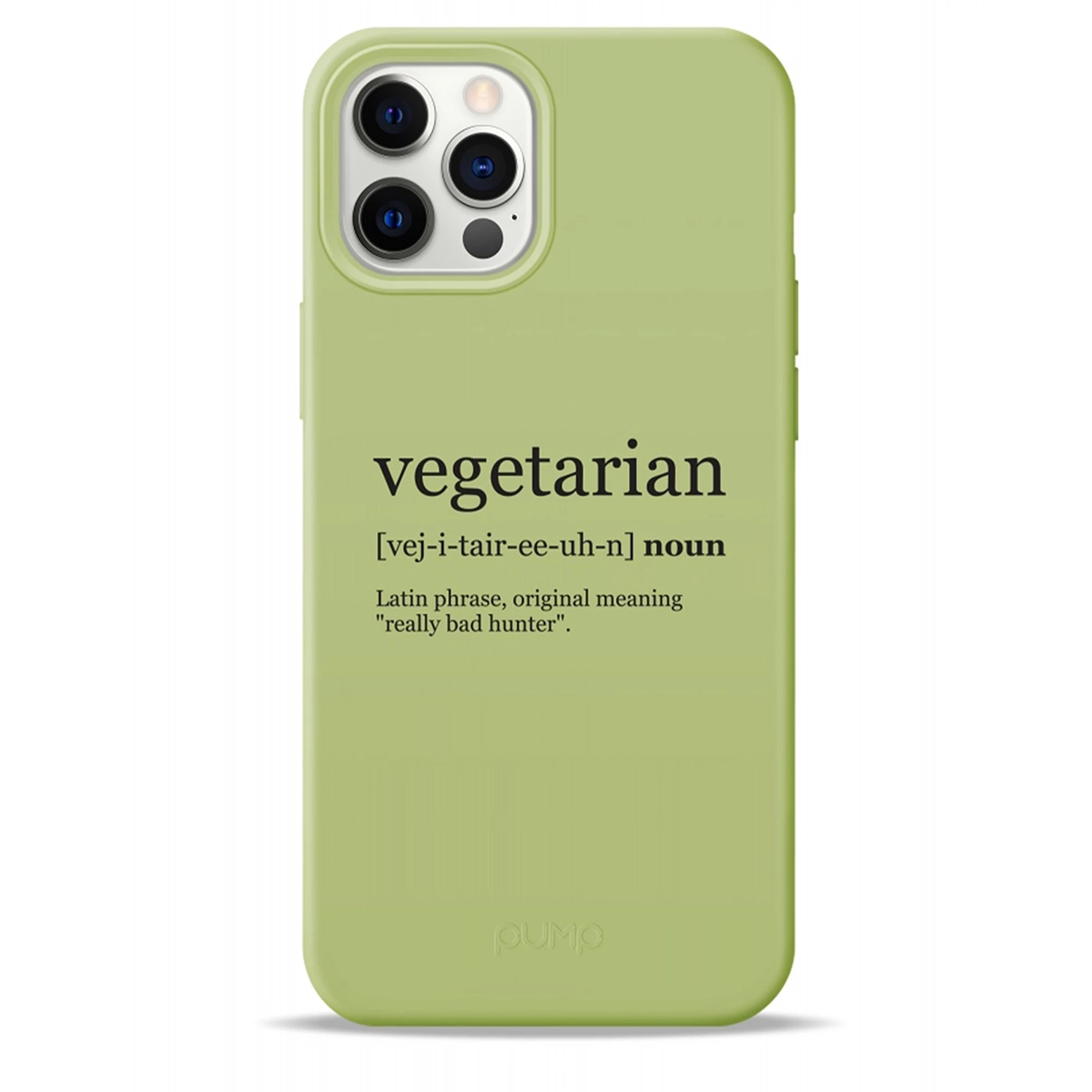 Чохол Pump Silicone Minimalistic Case for iPhone 12/12 Pro Vegetarian Wiki
