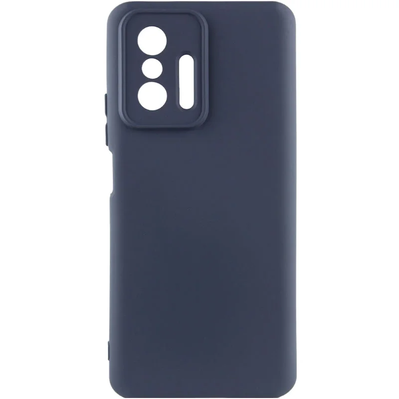 Чохол Silicone Cover Lakshmi Full Camera (A) для Xiaomi 11T/11T Pro (Синій/Midnight Blue)