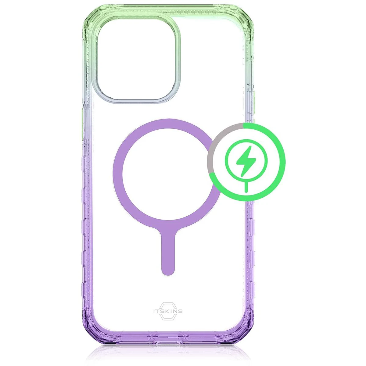 Чохол ITSKINS для iPhone 14 Pro Max SUPREME R PRISM with MagSafe Light Green and Light Purple