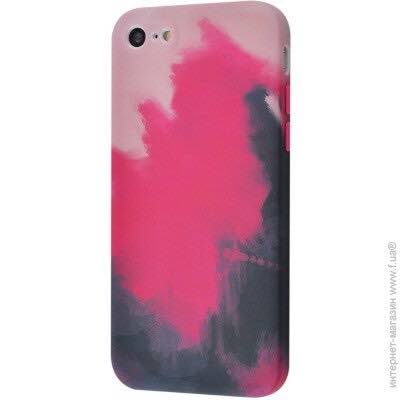 Чохол WAVE Watercolor Case (TPU) iPhone 7/8/SE 2 (pink/black)