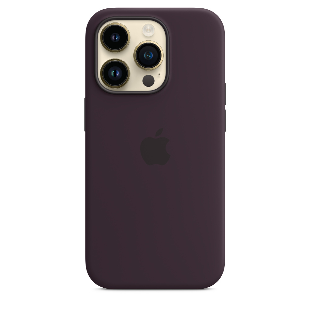 Чохол Silicone Case with MagSafe для iPhone 14 Pro Elderberry