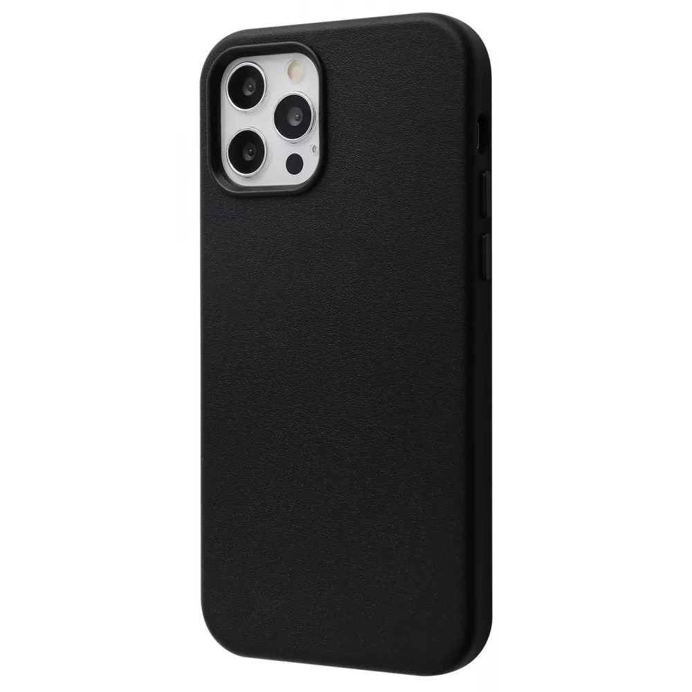 Чохол WAVE Premium Leather Edition Case with MagSafe iPhone 12/12 Pro (чорний)