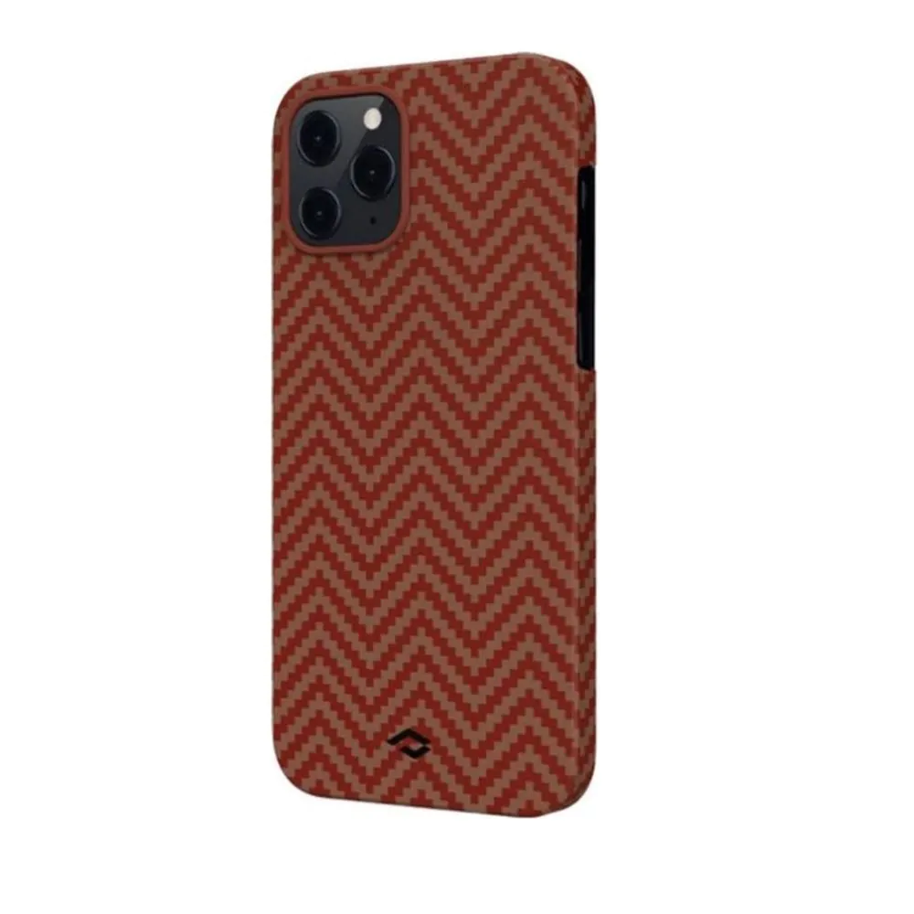 Чохол Pitaka MagEZ Case Herringbone Red/Orange for iPhone 12 Pro (KI1207P)