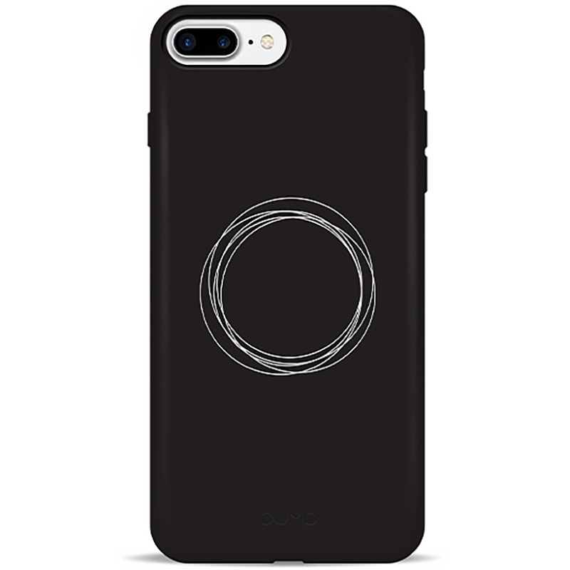 Чохол Pump Silicone Minimalistic Case for iPhone 7 Plus/8 Plus Circles on Dark