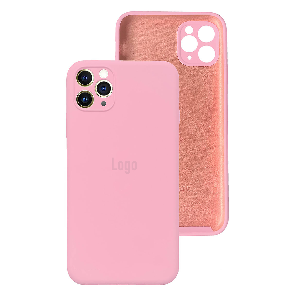 Чохол Silicone Case for iPhone 11 Pro Max (With Camera Lens Protection) - Light Pink