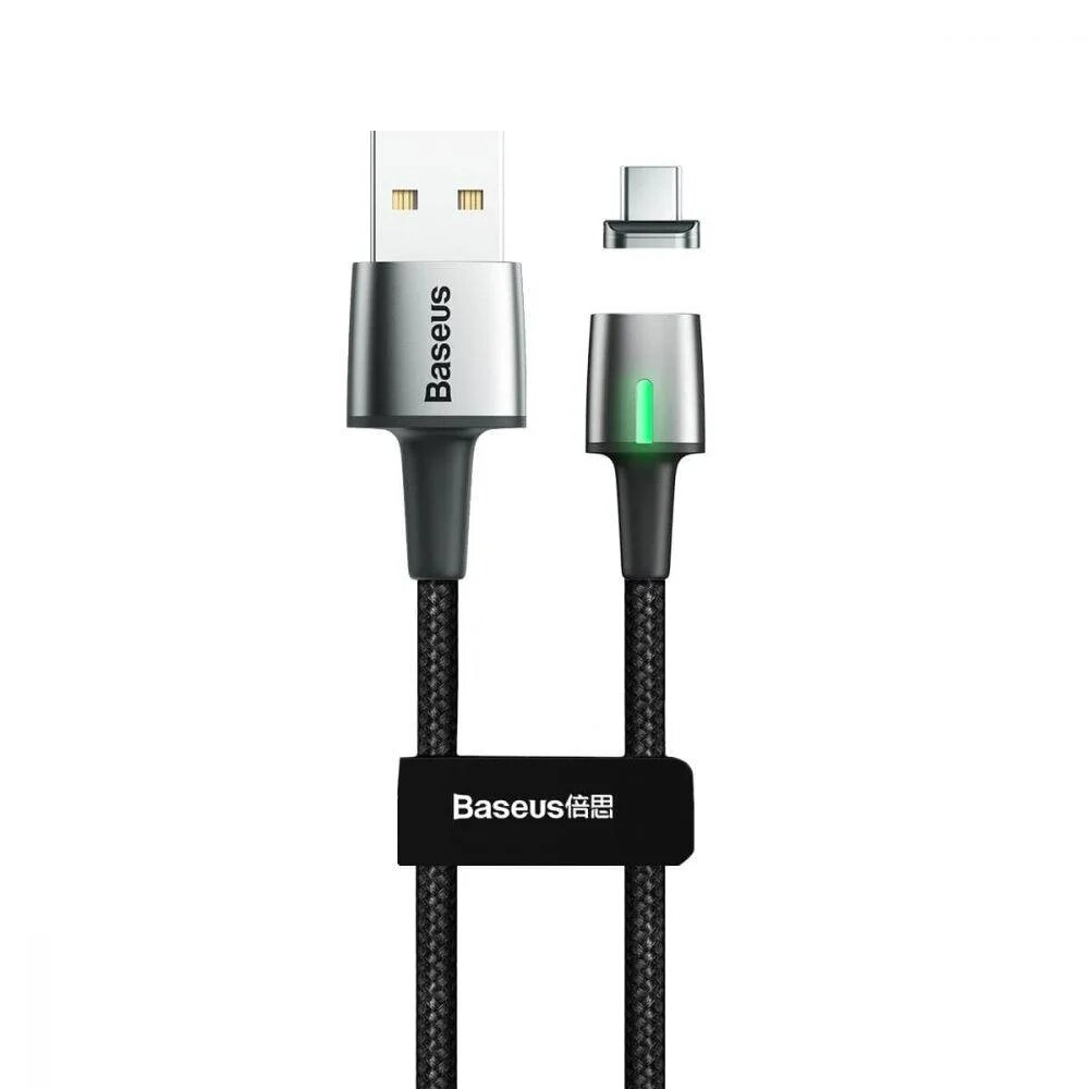 Кабель Baseus Zinc Magnetic Type-C Cable 3.0A 1M Black