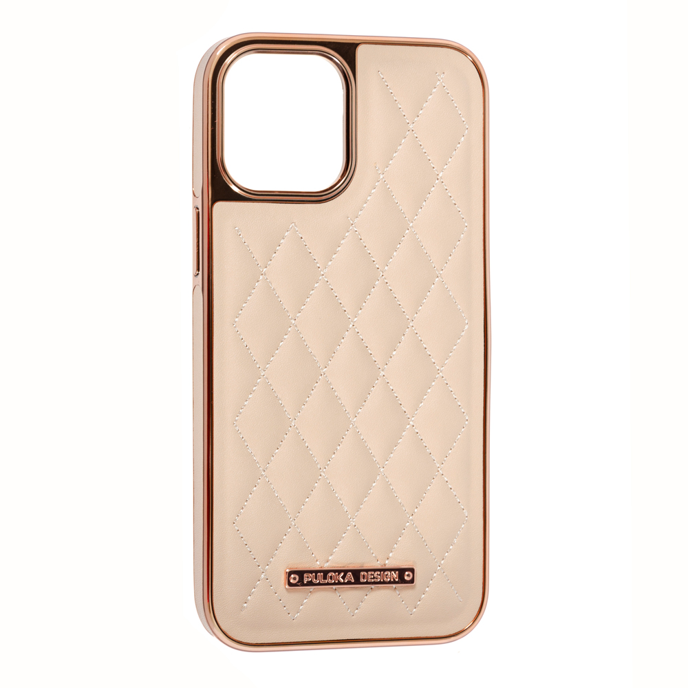 Чохол Puloka Leather Case для iPhone 14 Pro (Gold)