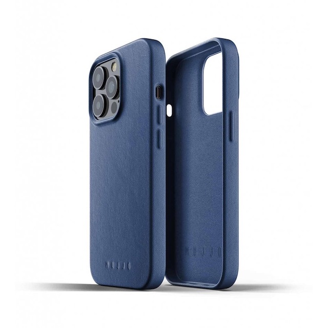 Чохол шкіряний MUJJO для iPhone 13 Pro Max Full Leather, Monaco Blue