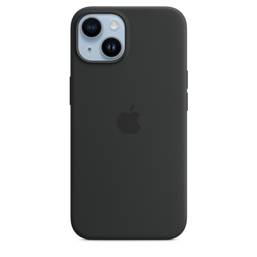 Чохол Silicone Case with MagSafe для iPhone 14 Midnight (OEM)