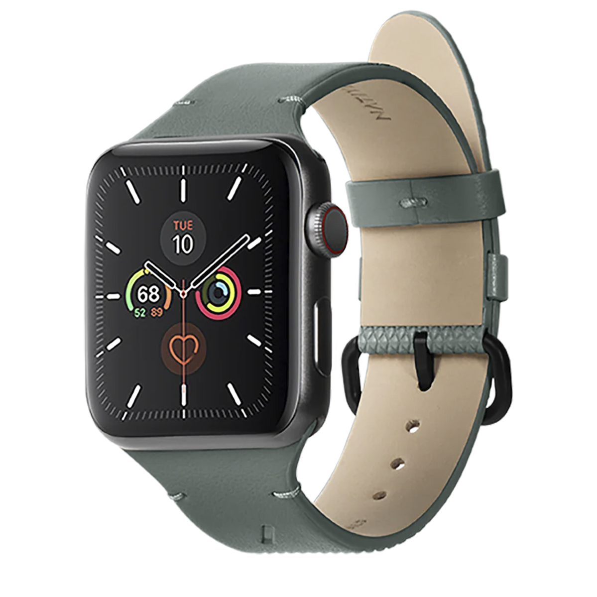 Ремінець Native Union (RE) Classic Band Slate Green for Apple Watch 49/45/44mm (RESTRAP-AW-L-GRN)