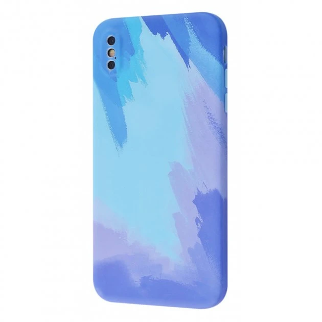 Чохол Watercolor Case for iPhone X Blue