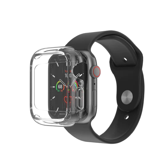 Чохол Amazing Thing Anti-Bacterial Protection Outre Drop Proof для Apple Watch 44mm - Black Clear