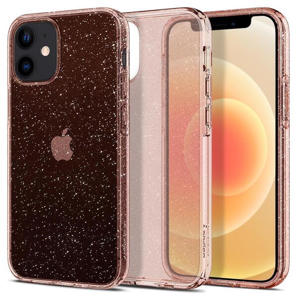 Чохол Spigen для Apple iPhone 12 mini Liquid Crystal Glitter, Rose Quartz