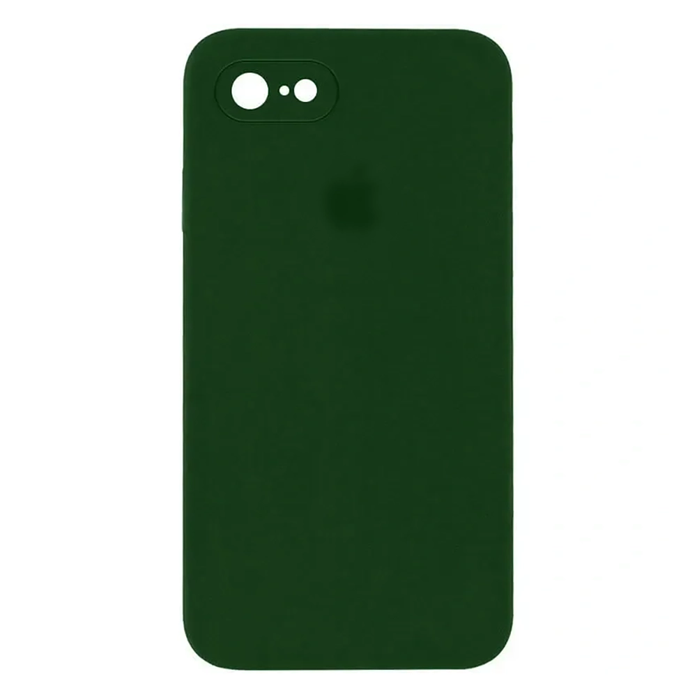 Чохол Silicone Case Square Full Camera Protective (AA) для Apple iPhone 7 / 8 / SE (Army Green)