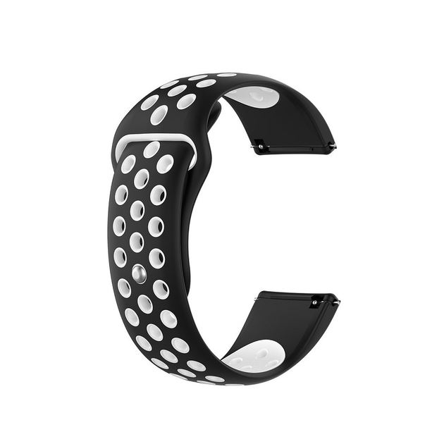 Ремінець Iniversal Nike 20mm Nike (для Xiaomi, Huawei, Samsung) White/Black