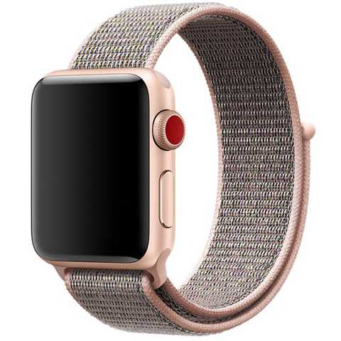 Ремінець Nylon для Apple Watch 42mm/44mm (Рожевий/Pink Sand)