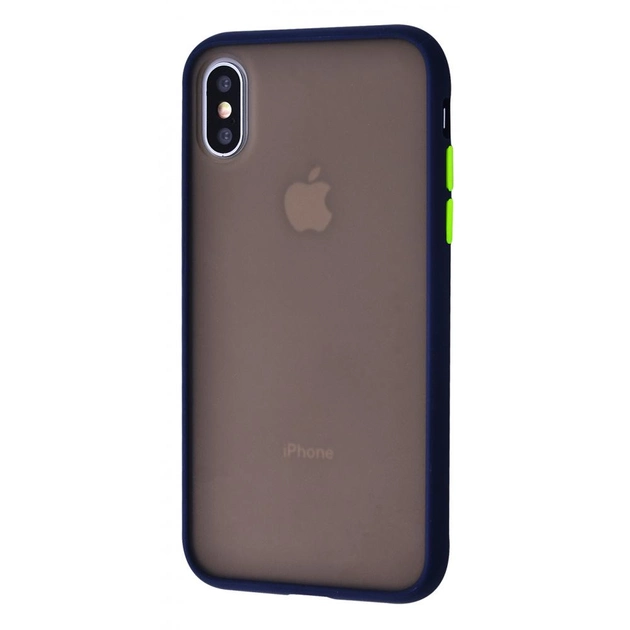 Чохол Shadow Matte Case (PC+TPU) for iPhone X/Xs - Dark Blue