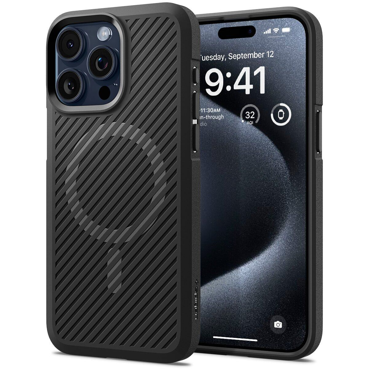 Чохол Spigen для iPhone 15 Pro, Core Armor MagFit, Matte Black