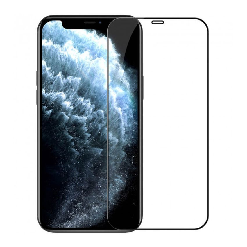 Захисне Скло MaiKai 3D Curved для iPhone 12 Pro Max - Black