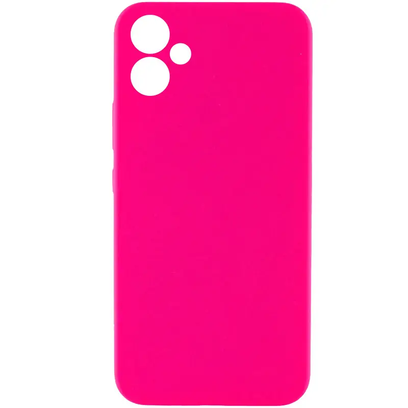 Чохол Silicone Cover Lakshmi Full Camera (AAA) для Samsung Galaxy A05 (Рожевий / Barbie pink)