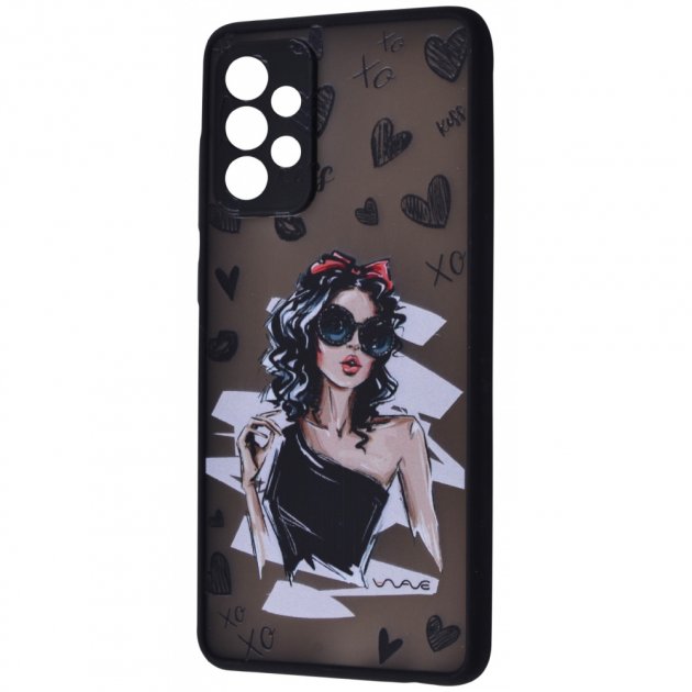 Чохол WAVE Cartoon Case (PC+TPU) для Samsung Galaxy A72 (little black dress)