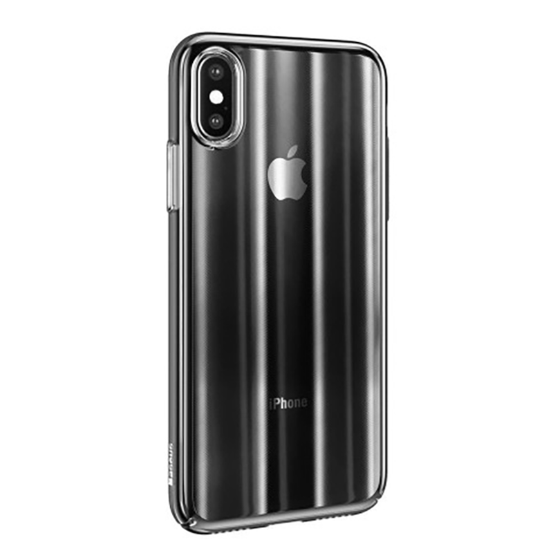 Чохол Baseus Aurora Case For iPhone XS 5.8 Transparent Black (WIAPIPH58-JG01)