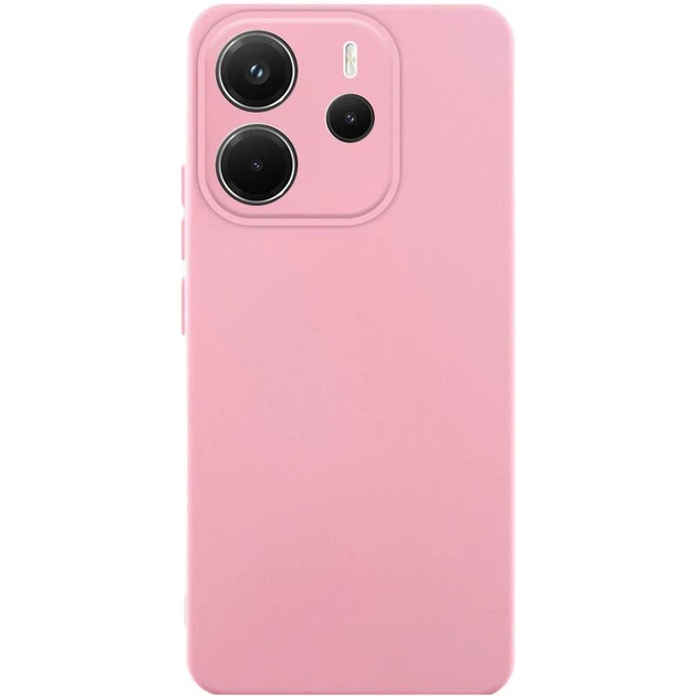 Чохол Silicone Cover Lakshmi Full Camera (AAA) для Xiaomi Redmi Note 14 4G (Europe) (Light pink)