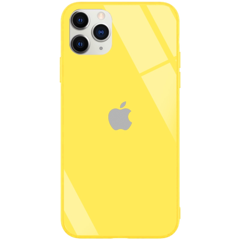 Чохол Glass+TPU Case для iPhone 11 Pro Yellow