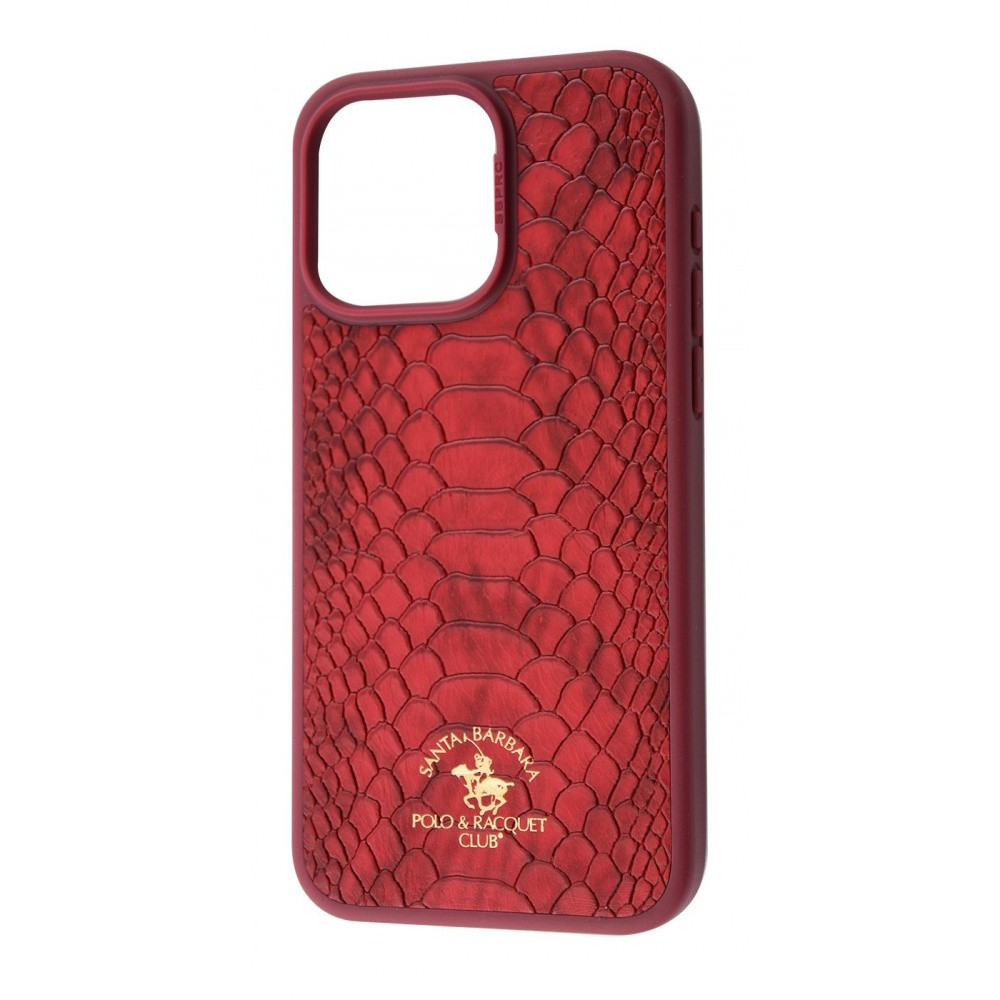 Чохол Polo Knight Leather Case для iPhone 15 Pro Max Dark Red