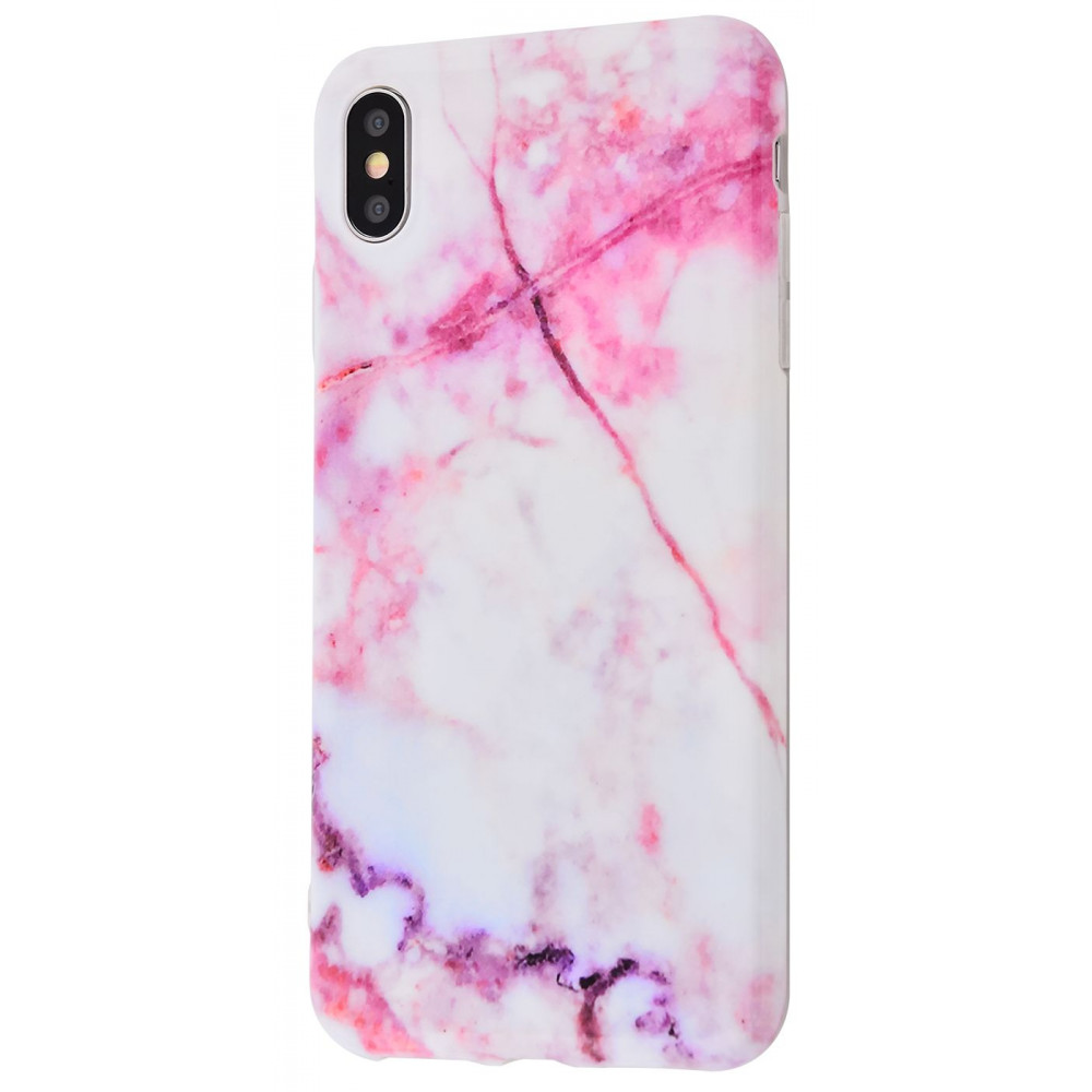 Чохол Light Mramor case 360 (TPU) for iPhone Xs Max (Pink)