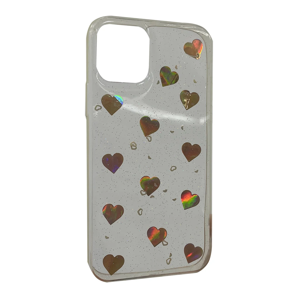 Чохол Transparent Case with Shining hearts (TPU) iPhone 11 Pro