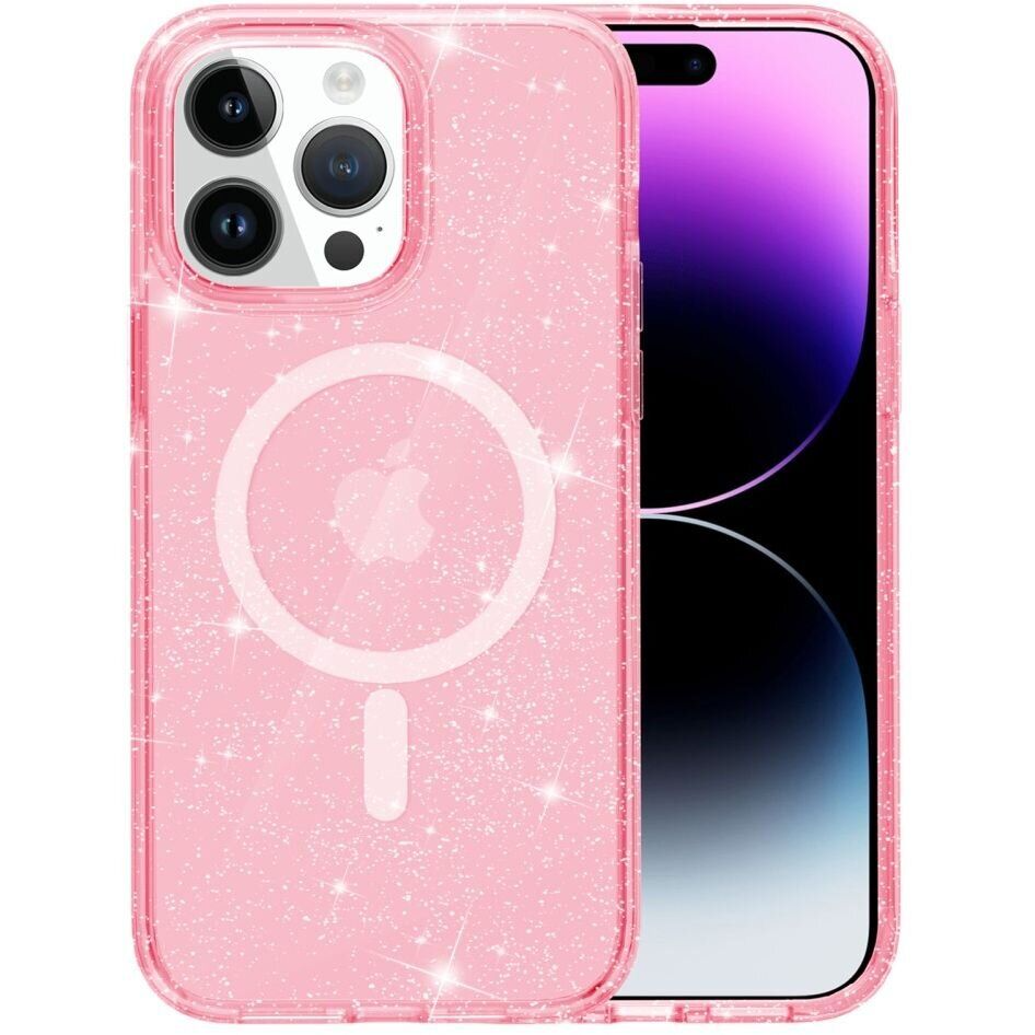Чохол MaiKai Glitter Case with Magsafe для iPhone 15 Plus (Pink)