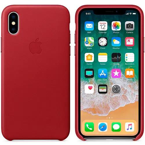 Чохол MaiKai Elite Leather Book для iPhone X/XS - Red