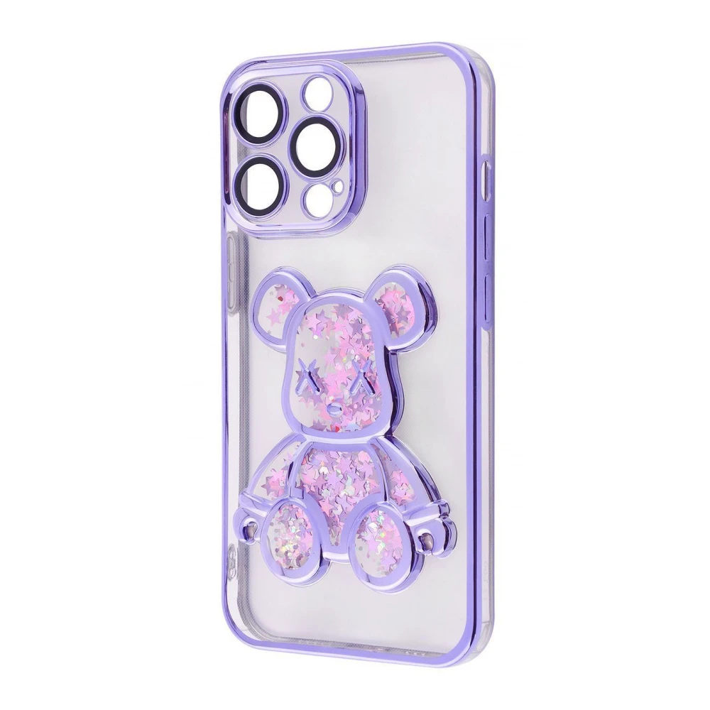 Чохол Shining Bear Case iPhone 13 Pro Max (фіолетовий)