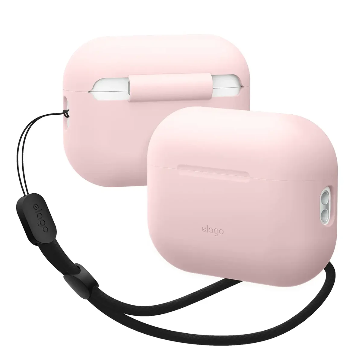 Чохол Elago Silicone Basic Case with Nylon Lanyard Light Pink for Airpods Pro 2nd Gen