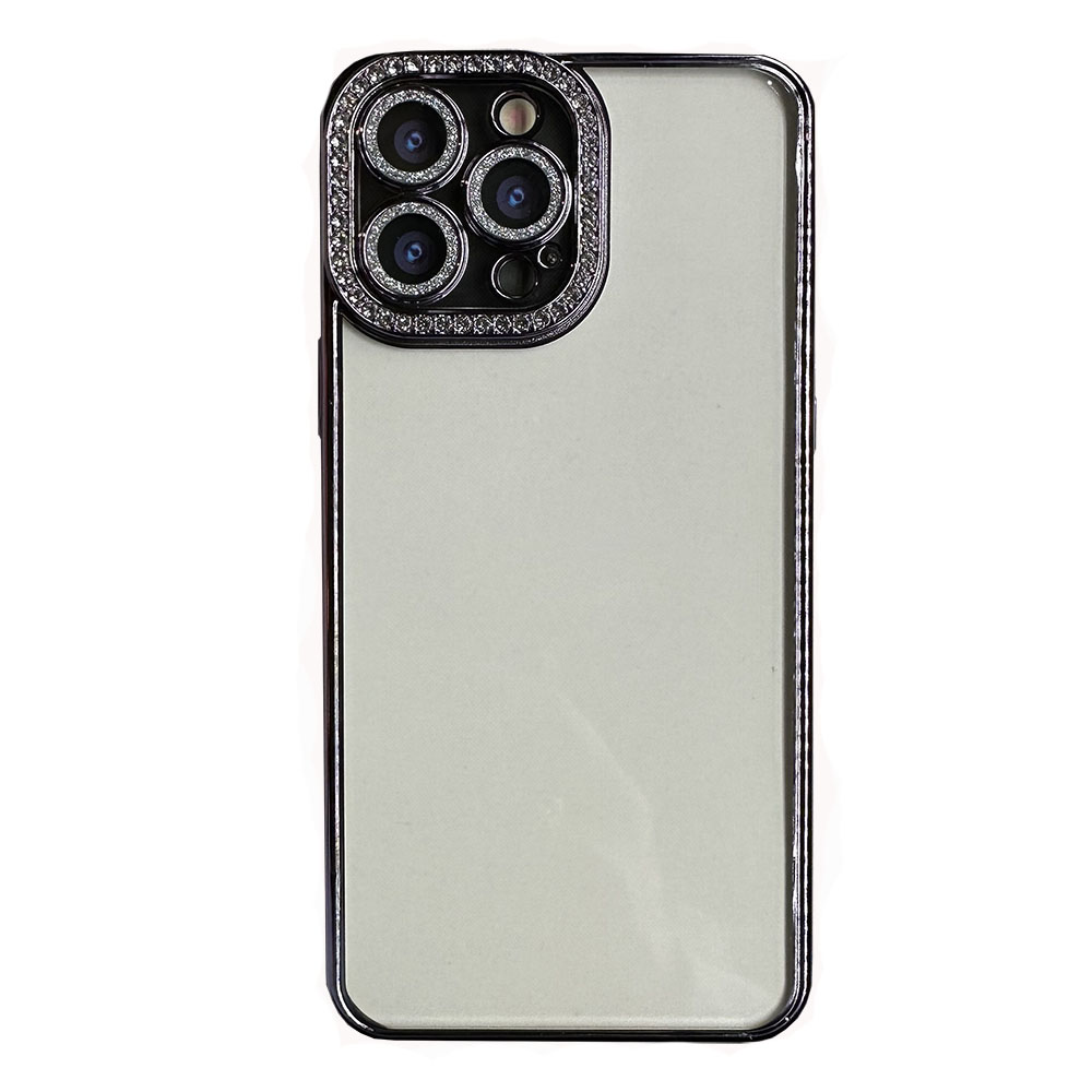 Чохол MaiKai Diamond Camera для iPhone 14 Pro Max (сірий)