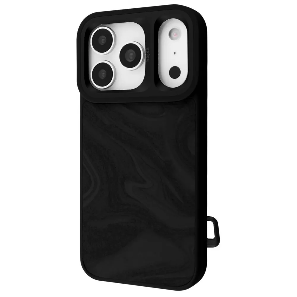 Чохол Kajsa Fluid Art with Magnetic Ring iPhone 17 Pro Max (чорний)