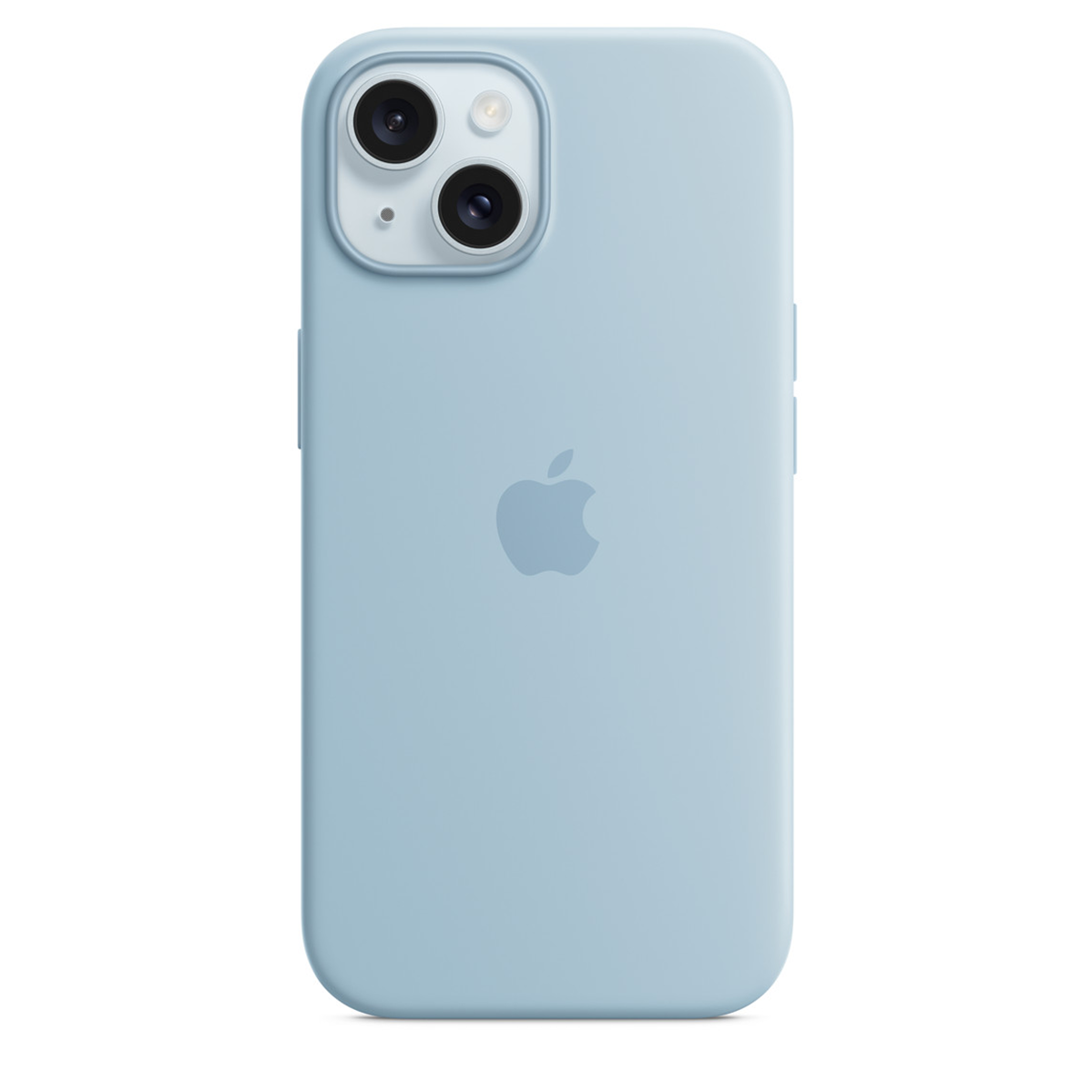 Чохол Silicone Case with MagSafe for iPhone 15, Light Blue (OEM)