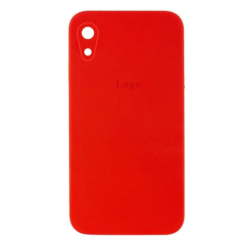 Чохол Silicone Case Square Full Camera Protective (AA) для Apple iPhone XR (Червоний/Red)