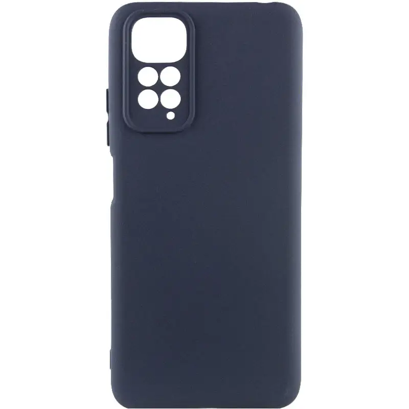 Чохол Silicone Cover Lakshmi Full Camera (AAA) для Xiaomi Redmi Note 11/Note 11S (Midnight blue)