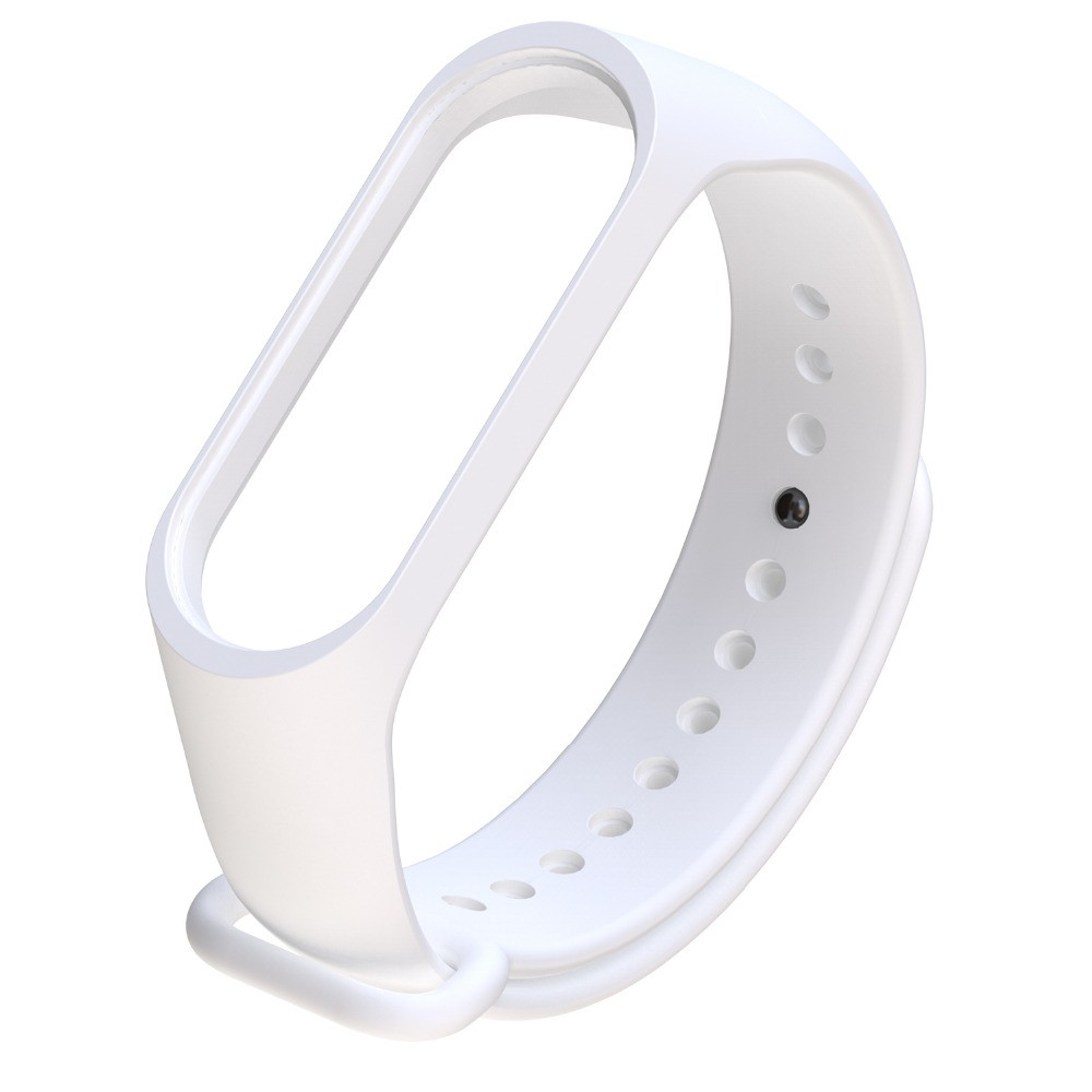 Силіконовий ремінець для Xiaomi Mi Band 3/4 - White