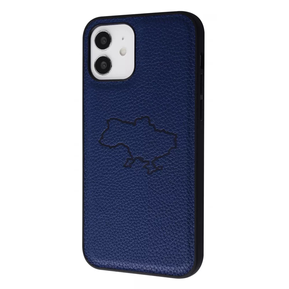 Чохол WAVE Ukraine Leather Case iPhone 12/12 Pro (мапа)