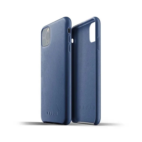 Чохол шкіряний MUJJO для iPhone 11 Full Leather, Monaco Blue