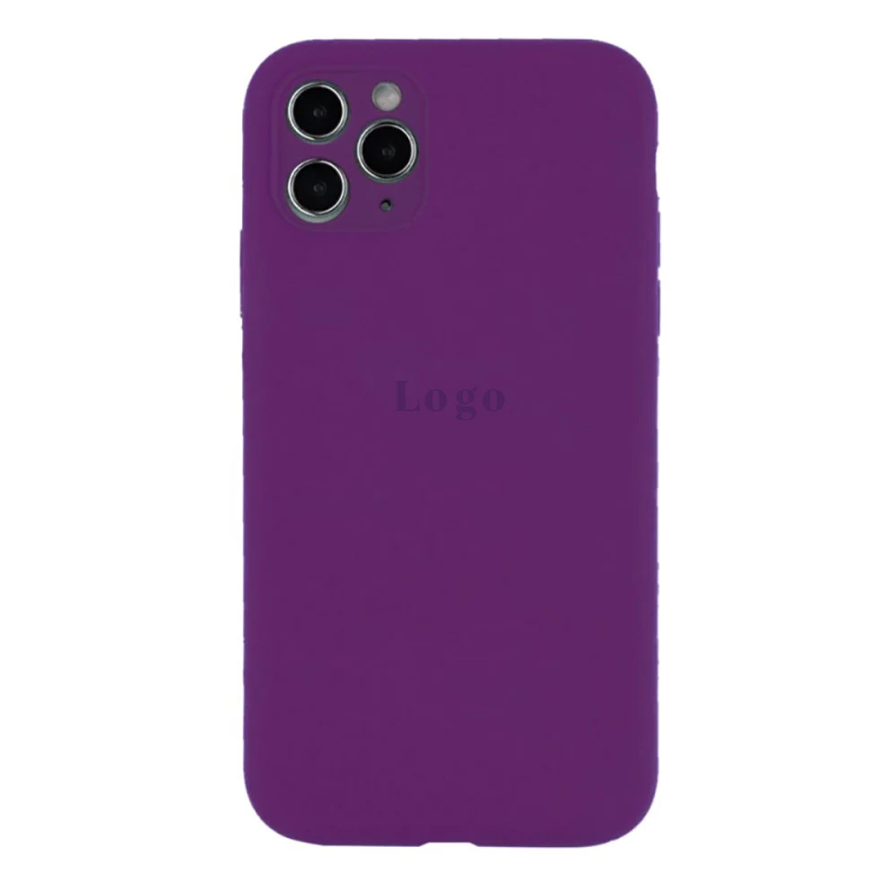 Чохол Silicone Case for iPhone 11 Pro Max (With Camera Lens Protection) - Purple