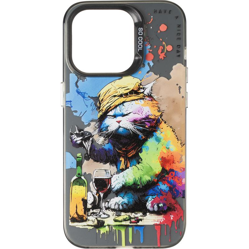 Чохол Gelius Case (PC+TPU) для iPhone 13/14 Drunk Cat