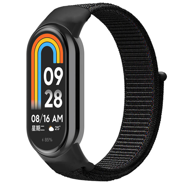 Ремінець Nylon New для Xiaomi Mi Band 8/9 (Black)