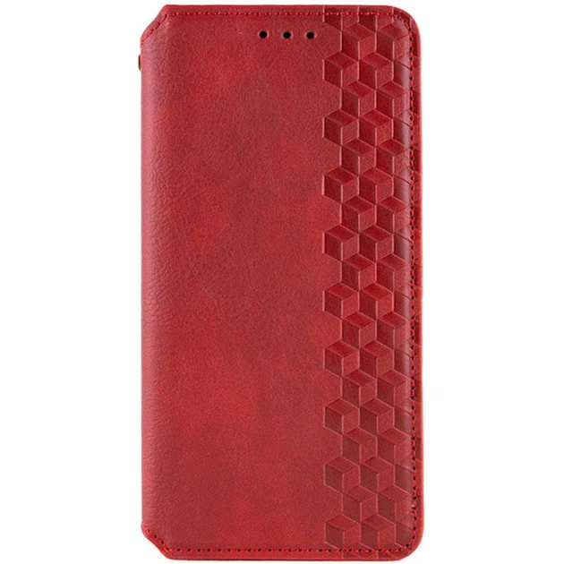 Шкіряний чохол-книжка GETMAN Cubic (PU) для Samsung Galaxy A57 5G (Червоний)