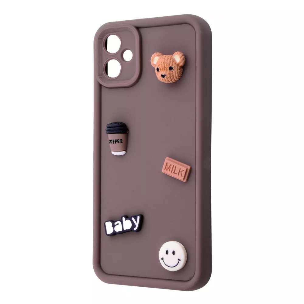 Чохол Pretty Things Case Samsung Galaxy A06 (коричневий/ведмідь)